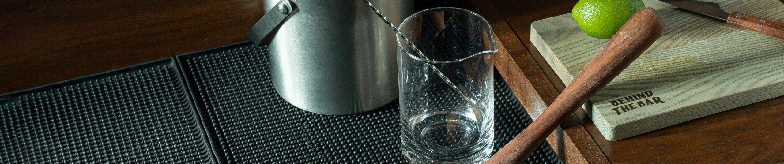 Hero Background Image - Bar equipment and drinks